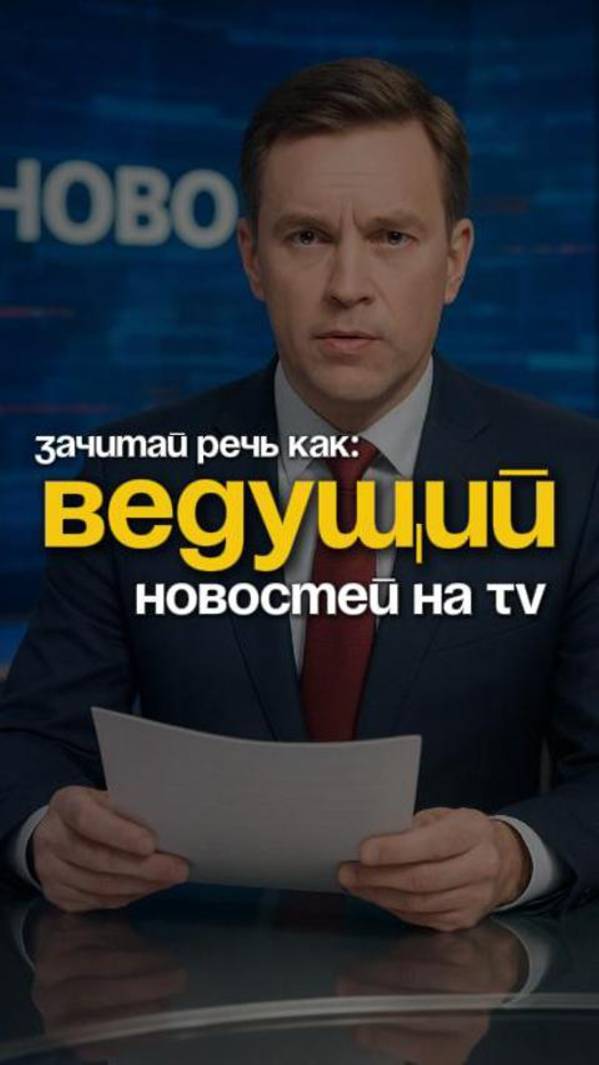 Выступи публично, как новостной диктор