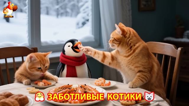 Заботливые котики спешат на помощь (61)