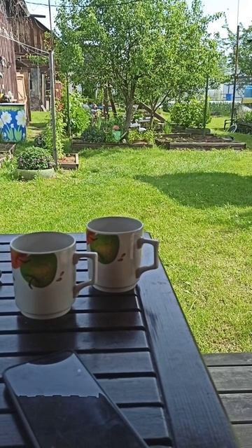деревенское утро 🐓🌞🐝☕ #утро #деревня #жизньзагородом #дача