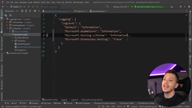 23. Log category configuration