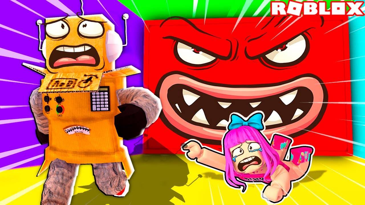 ЭТА ЗЛАЯ КРАСНАЯ СТЕНА РАЗДАВИТ ВСЕХ РОБЛОКС ЧЕЛЛЕНДЖ НУБ И ПРО ВИДЕО ROBLOX