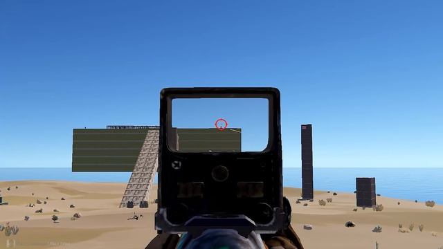 Играю в Rust на Battlefield сервере, тренируюсь