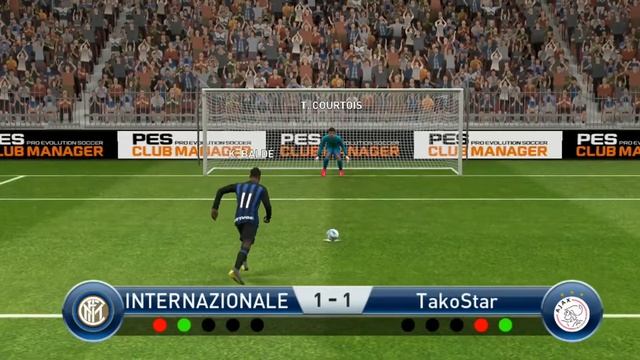 PES CLUB MANAGER. Серия пенальти.