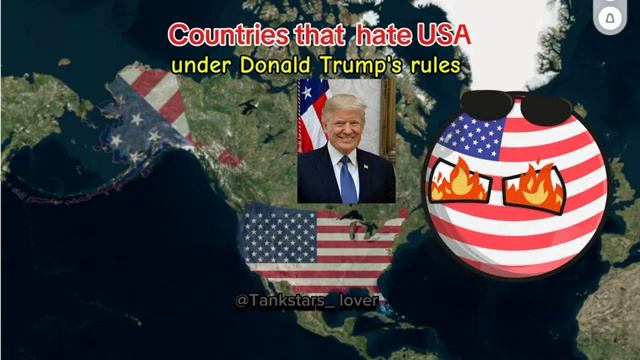 Countries that love and hate USA New Data under Donald Trump's rules #trump #putin #usa #france