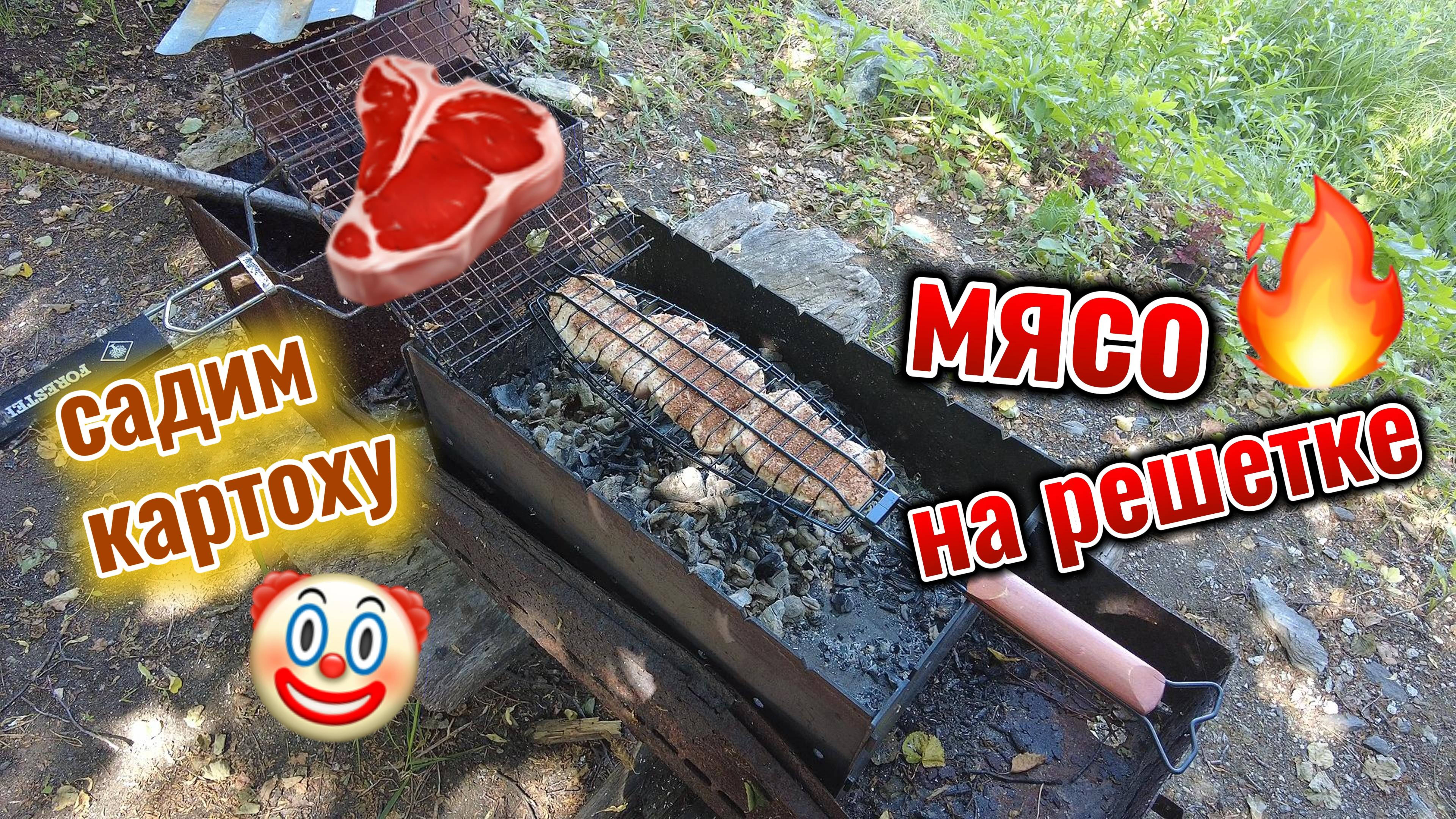 Садим картоху и жарим мясо 7 июня 2025 г