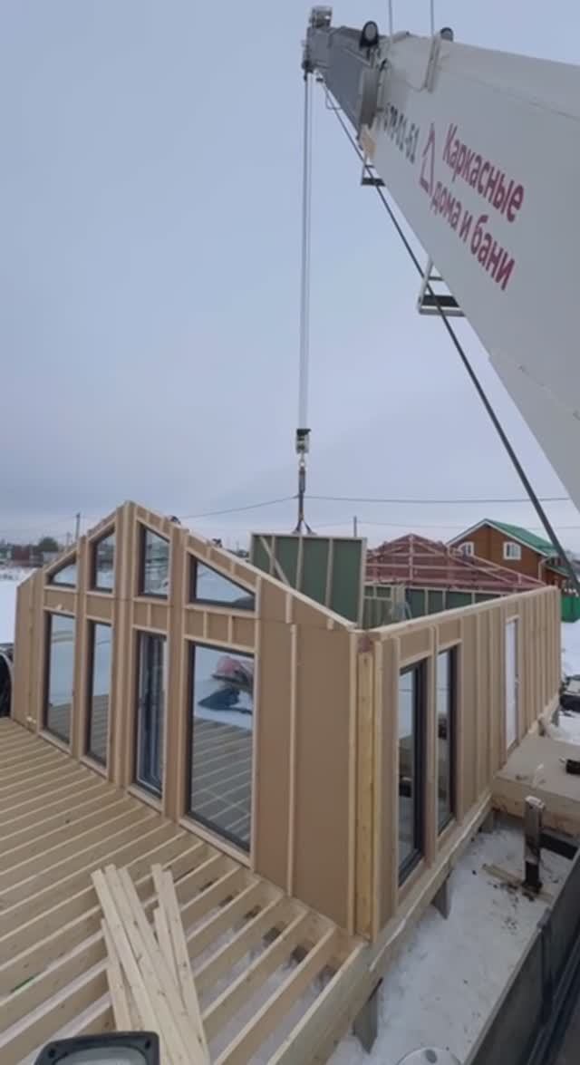 Каркасный дом строительство по технологии Prefab!
