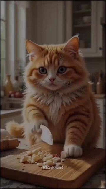 Котик - сегодня ем рыбу