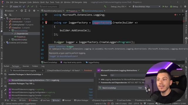 20. The logging packages