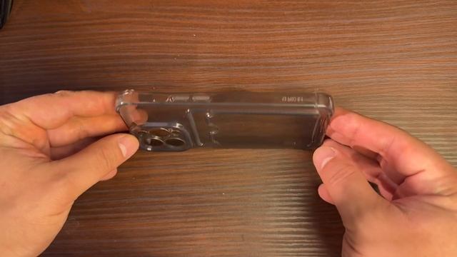 Темно-прозрачный чехол для iPhone 13 PRO с кармашком