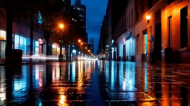 Инструментальная музыка: звуки ночного города, отражённые в мокрых тротуарах