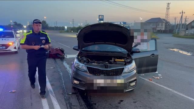 Смертельное ДТП в Абакане: водитель мотоцикла и пассажир автомобиля погибли