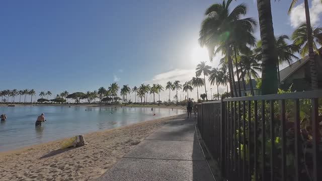 HAWAII PEOPLE 🌴 Walking on the Beach and Streets in Waikiki Compilation #vacation #walking #oahu -