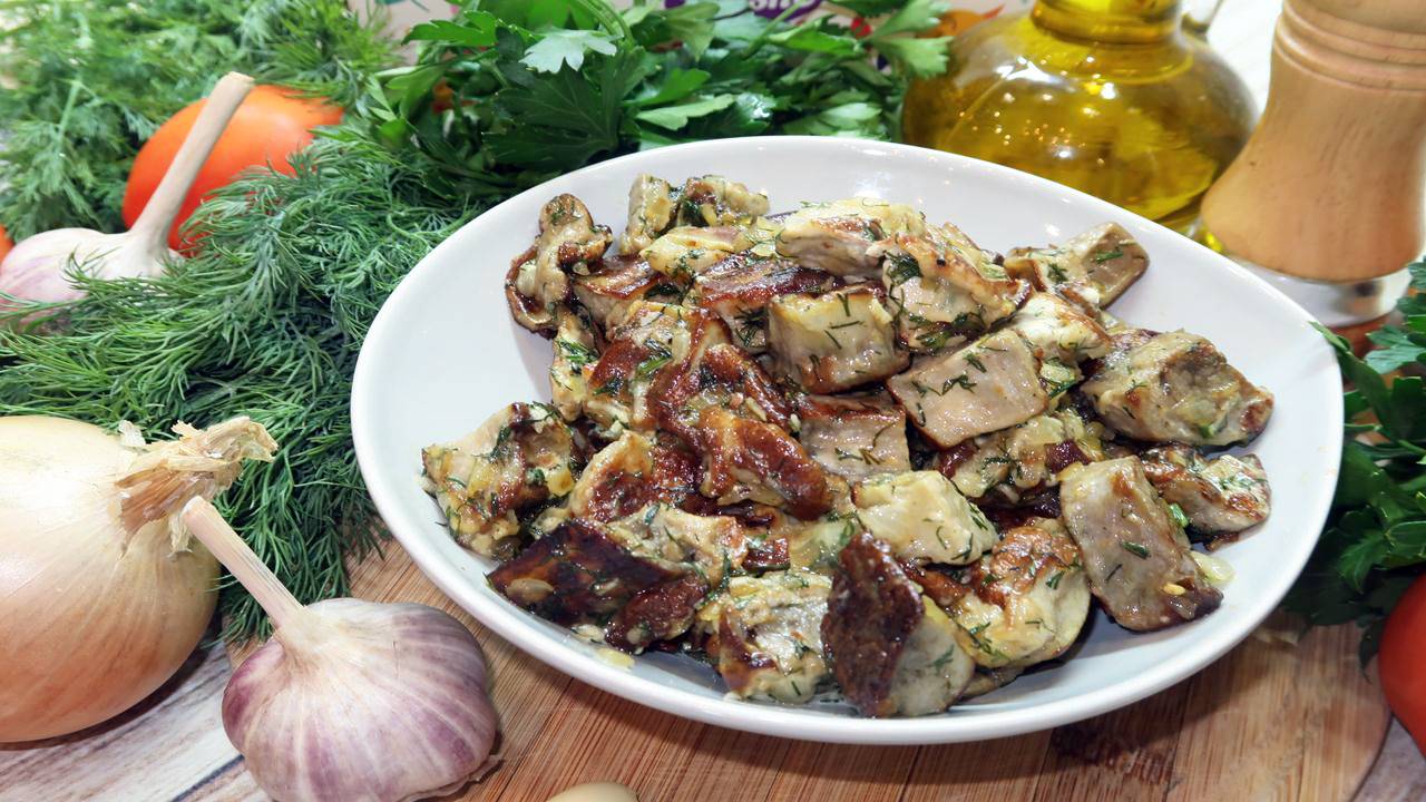 Жареные Баклажаны С Яйцом, Луком И Чесноком. Вкус Как У Грибов