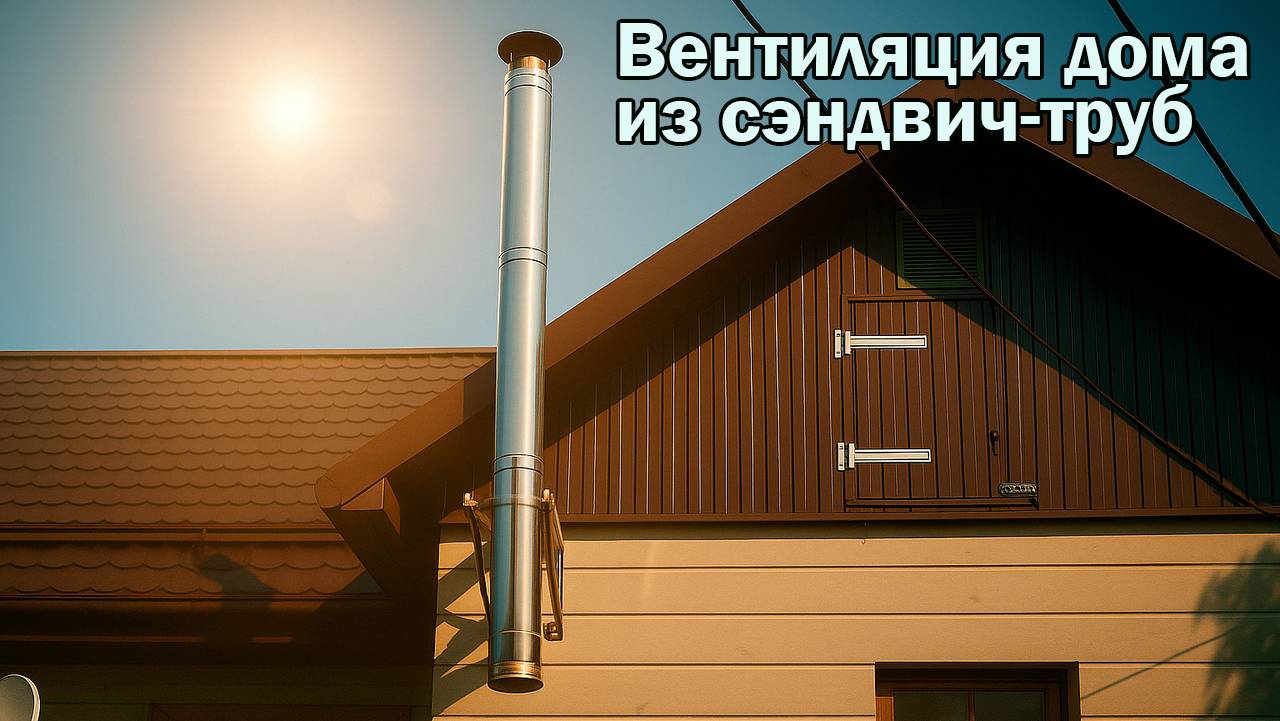 Вентиляция дома из сэндвич-труб