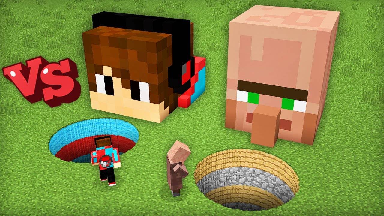 ЯМА КОМПОТА ПРОТИВ ЯМЫ ЖИТЕЛЯ В МАЙНКРАФТ  Компот Minecraft