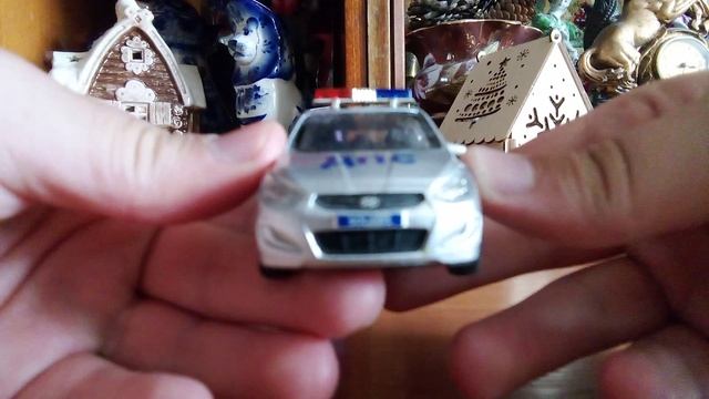 Шикарная полицейская моделька хендай Солярис ДПС ГИБДД от фирмы технопарк.