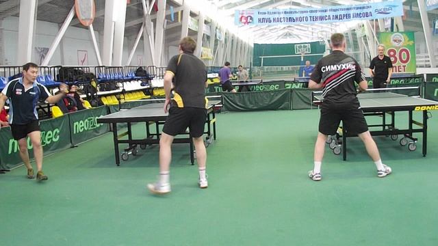 Власов с Дамдиновым. Разминка перед Новогодним турниром Клуба 5 янв  2014