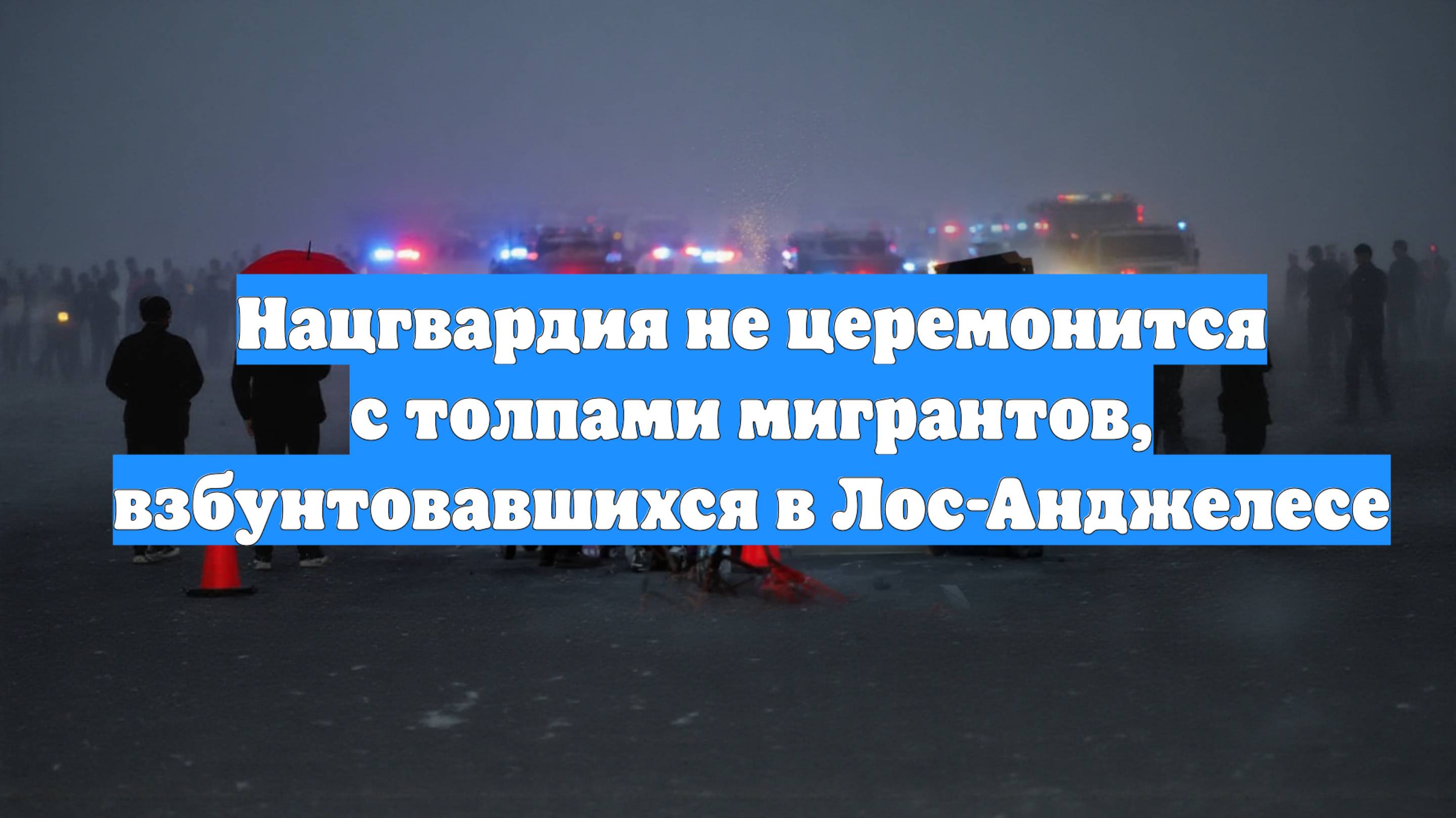 Нацгвардия не церемонится с толпами мигрантов, взбунтовавшихся в Лос-Анджелесе