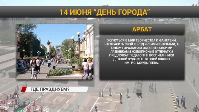День города: мероприятия