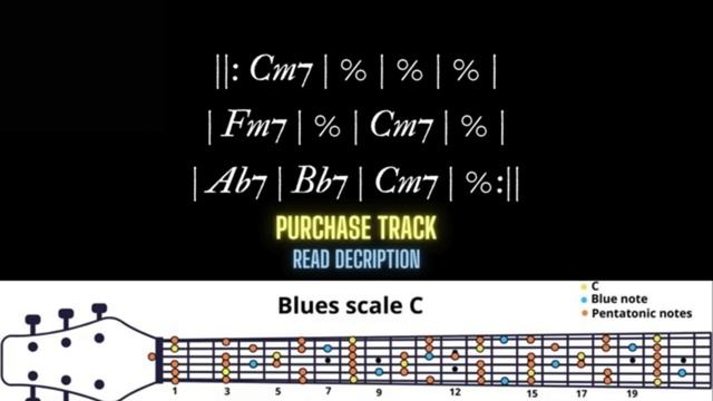 Shuffle Blues Backing Track in Cm