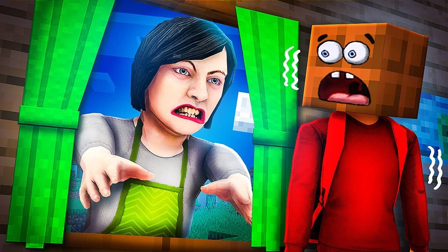 ЗЛАЯ МАМА ЗА ОКНОМ У Тебя Есть 5 МИНУТ Чтобы СПРЯТАТЬСЯ в Майнкрафт! Minecraft