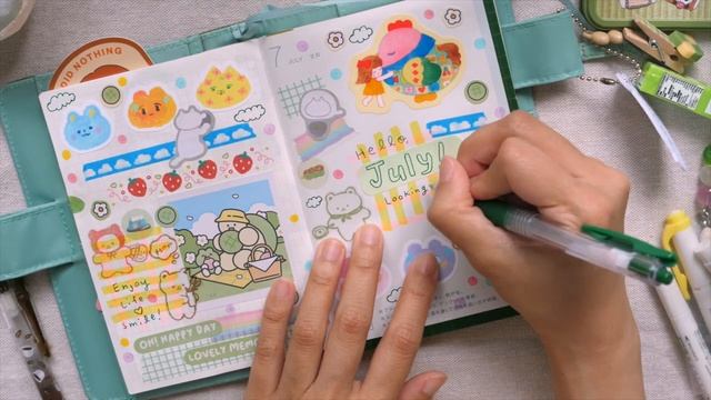 How I Setup My 2025 Hobonichi Techo (Matcha Theme) 🍵 | Rainbowholic
