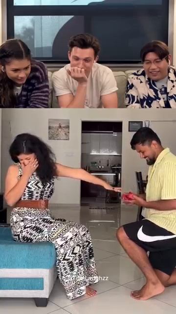 Tom Holland Laughs to Viral Videos Part 36 #tomholland #funny #trynottolaugh #re