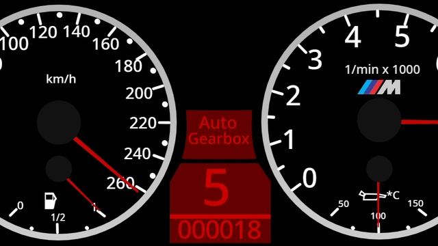BMW e92 M3 Speedometer (auto gearbox) by PopularDragon
