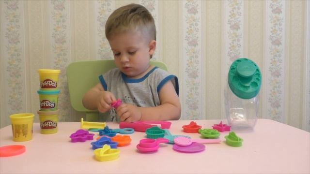 Рома и Диана ★ Пластилин Плей До - набор  Банка со сладостями  (Play Doh Sweet Shoppe)