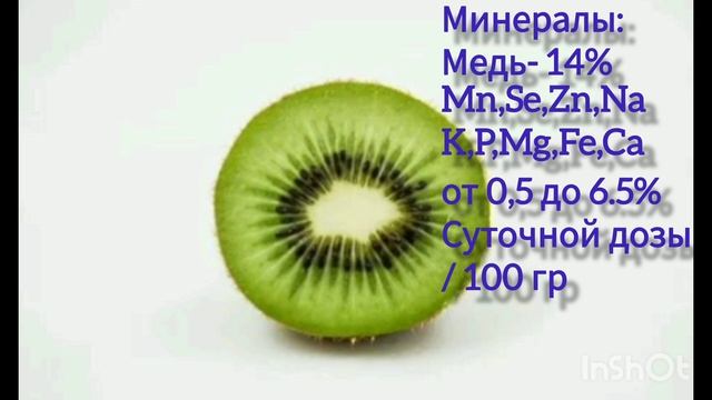 Киви. Витаминно- минеральный состав.