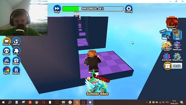 Играем в обби, но ты на велосипеде с другом Roblox