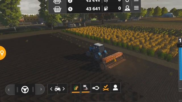 сев на МТЗ  овёс в землю в пихаю/Земля сухая ©️ 🤭#fs20 #ferma #игра #фс20