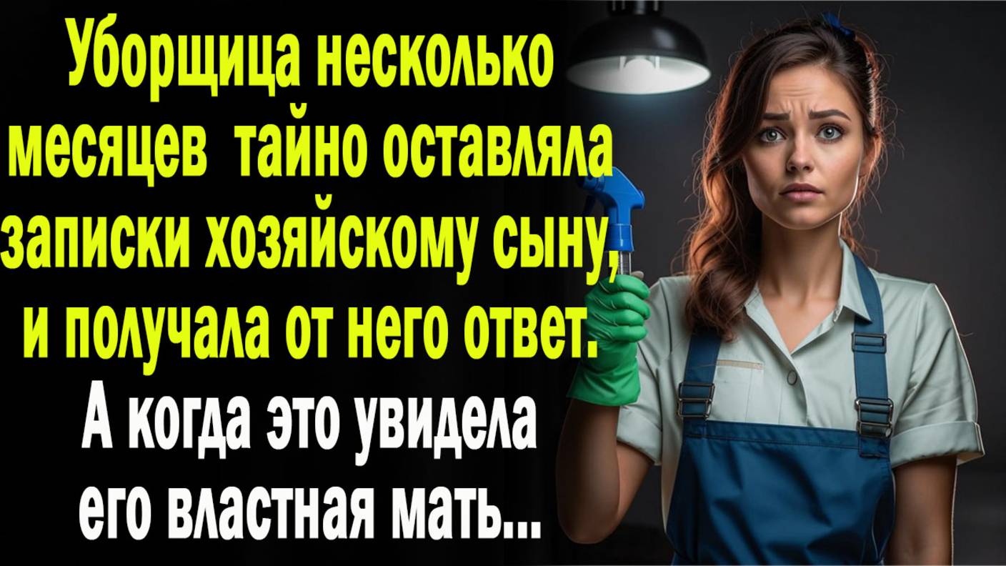 Уборщица несколько месяцев тайно переписывалась с хозяйским сыном, оставляя ему записки. А когда об