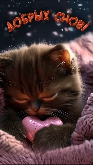 Спокойного вечера и крепких снов. Музыкальная открытка пожелание.
