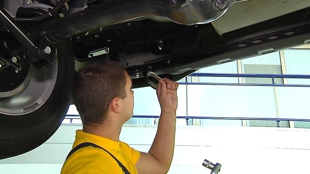 Шевроле Нива Монтаж защиты заднего бампера