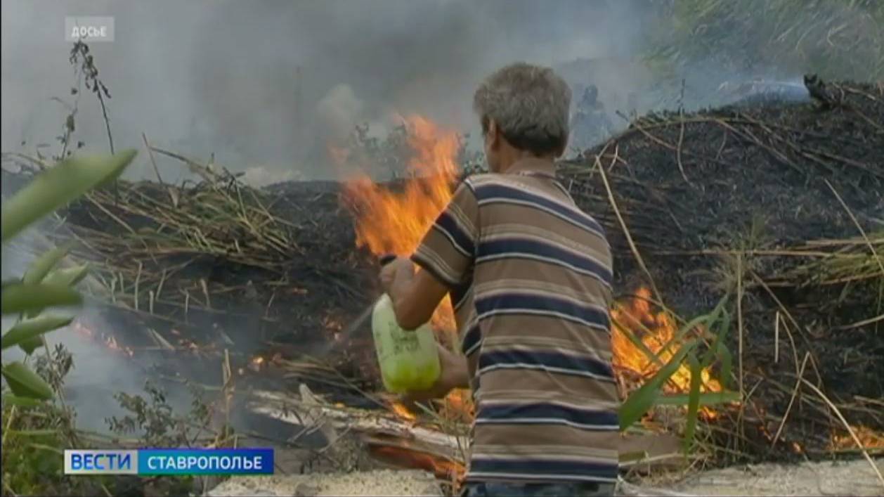 На Ставрополье летняя жара принесла с собой и высокий уровень пожароопасности