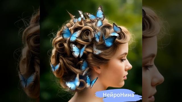 Причёска бабочки