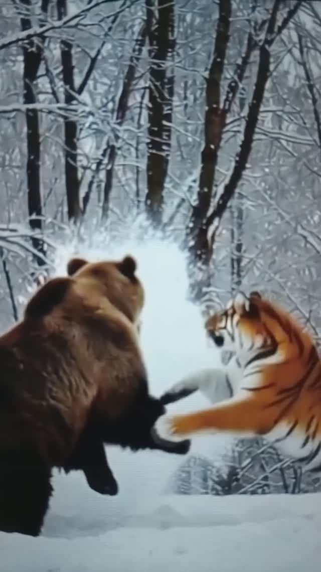 Схватка Тигра с Медведем🤔