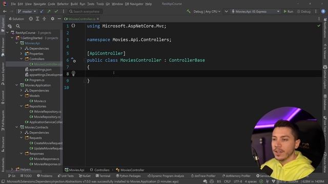 18. Creating the movies controller