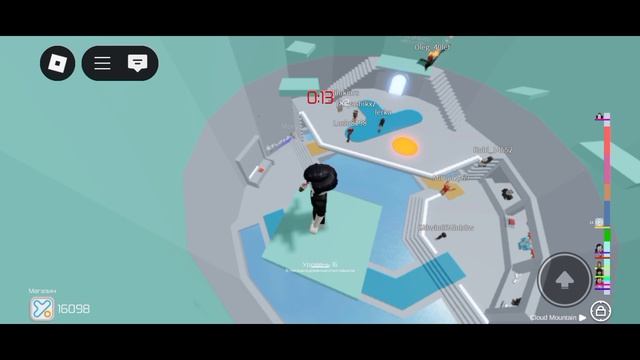 Играю в игру Roblox в карту Башня ада 2