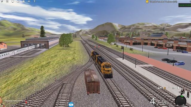 Trainz 2019. Наливной состав и товарный поезд на локомотиве