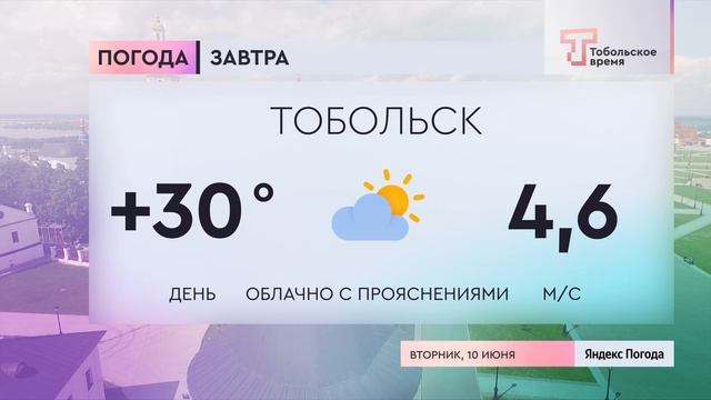 Прогноз погоды на 10 июня