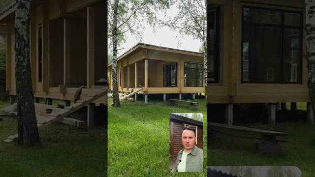 Коттедж из клееного бруса 130 м², Раменский район #идеисруба #деревянныйдом #строительстводомов