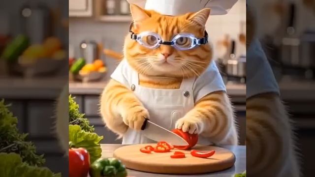 Рыжий котик повор