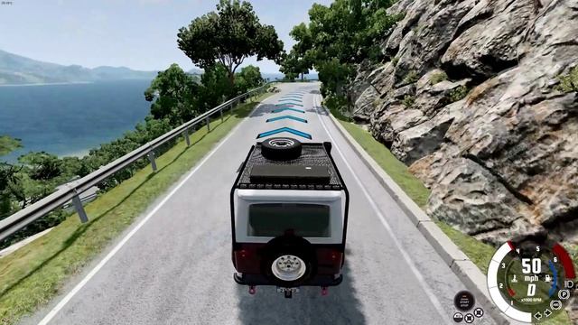 Горы и Серпантины едем на высшую точку карты BEAM NG