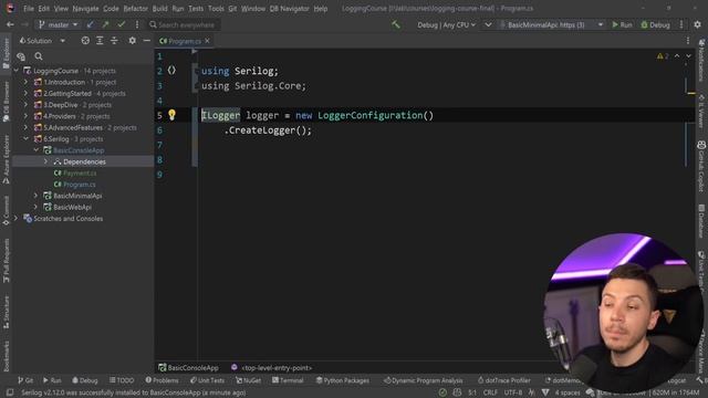 42. Creating a Serilog Logger