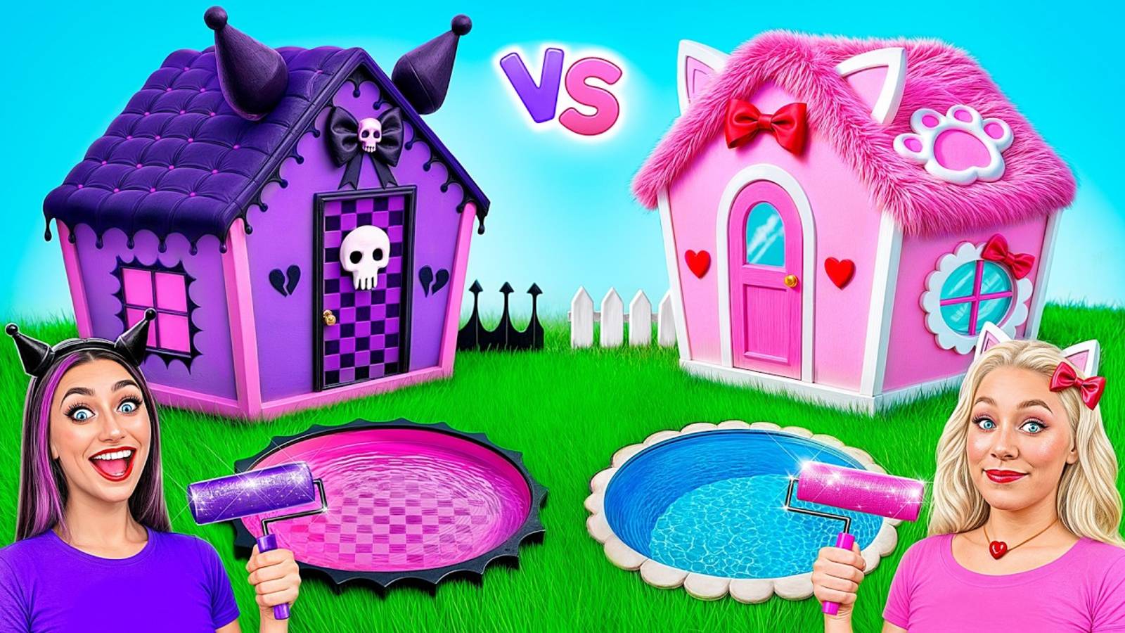 Домики Одного Цвета Челлендж _ Hello Kitty против Куроми от Multi DO Smile