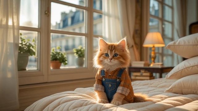 🐱Одиночная поездка котенка в Париж | Дневник путешествия✈️🗼