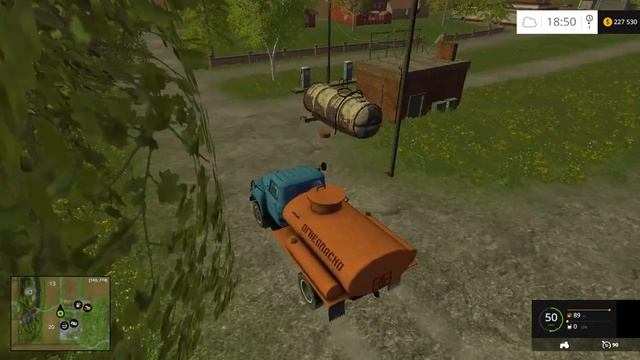 Мод бензовоза ГАЗ-53 и АЗС для Farming Simulator 2015