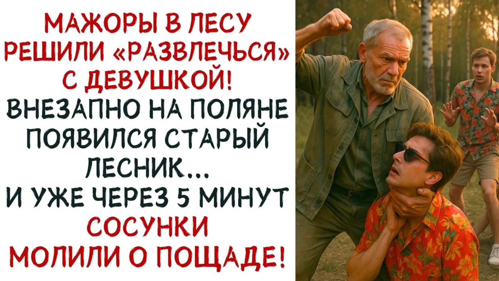 Истории из жизни. Мажоры в лесу решили «развлечься» Аудио рассказы, Жизненные истории слушать